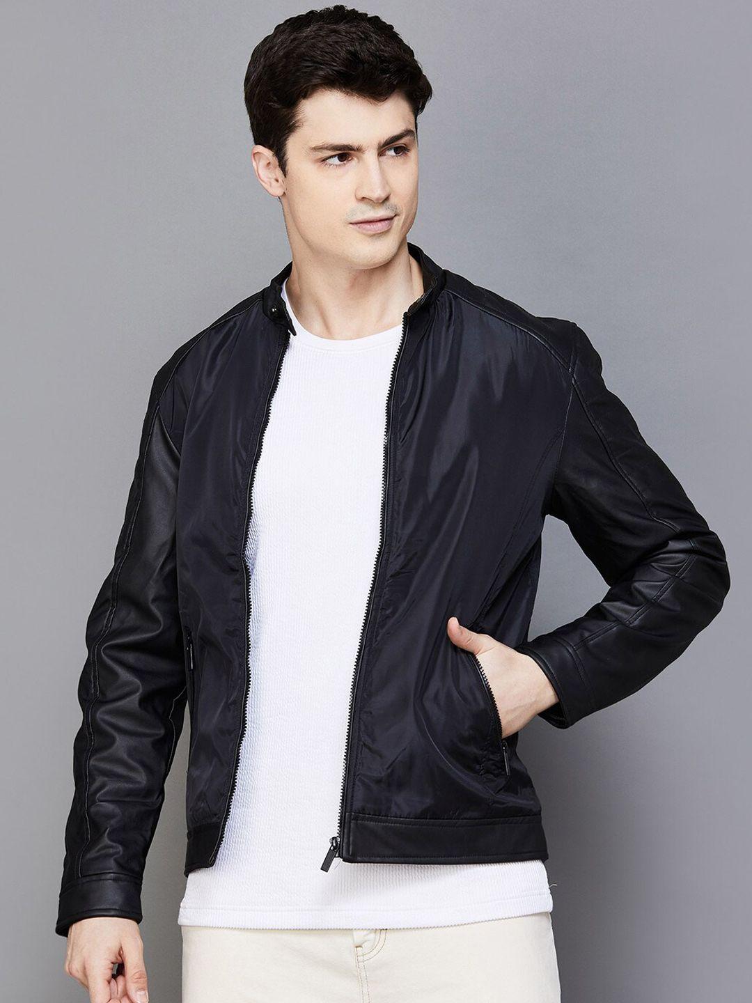 fame forever by lifestyle stand collar bomber jacket
