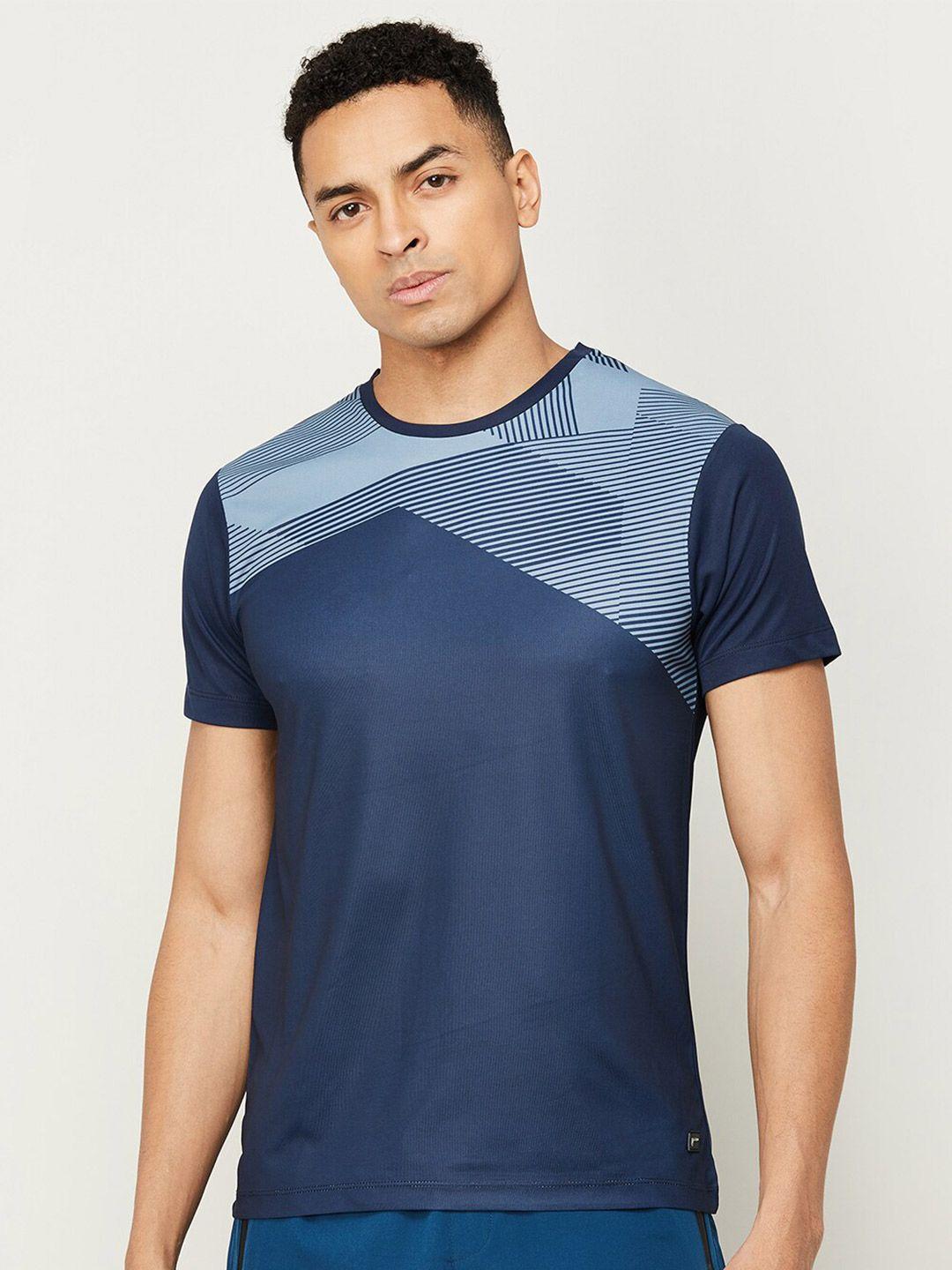 fame forever by lifestyle striped pure cotton t-shirt