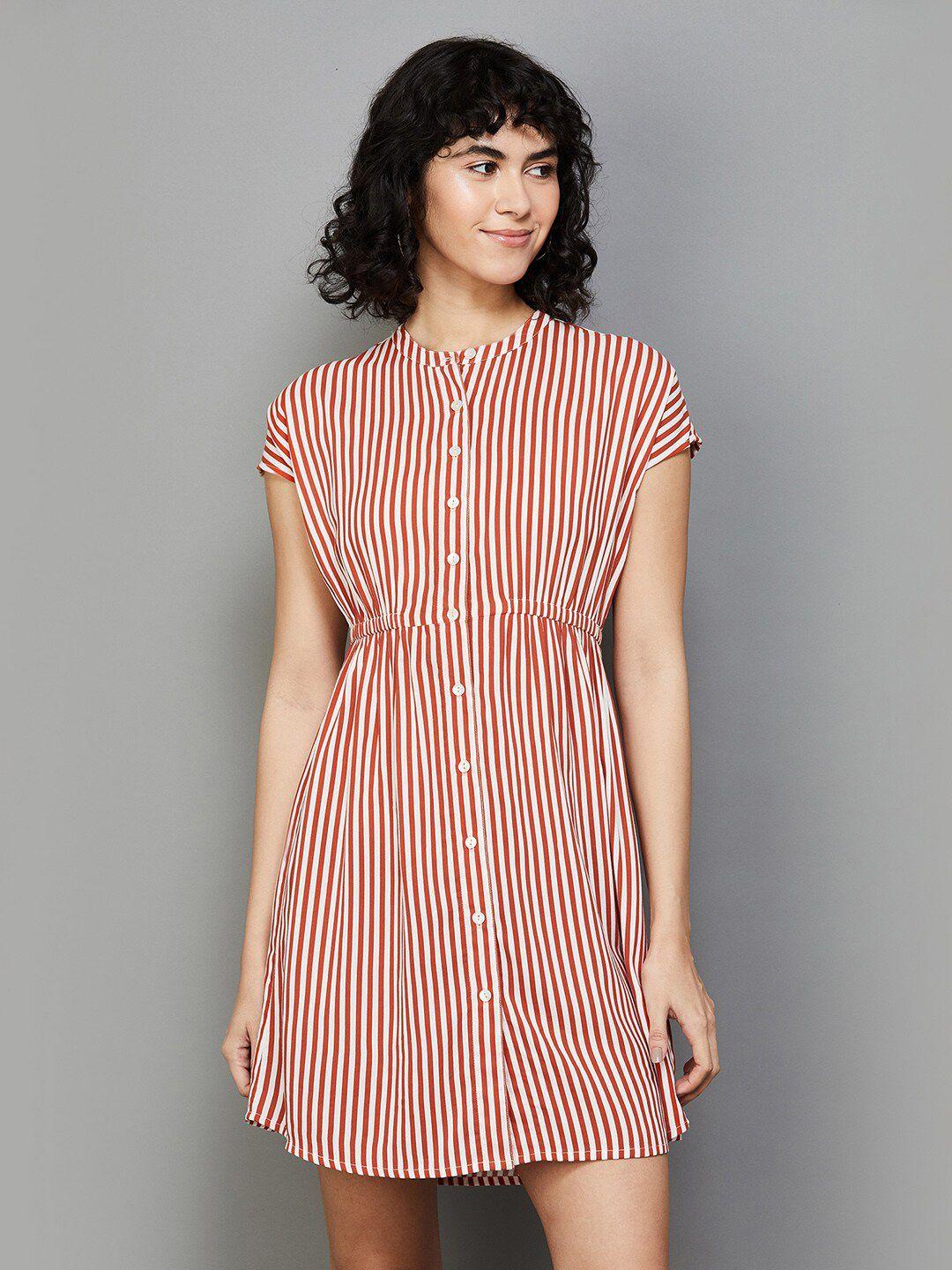 fame forever by lifestyle striped shirt dress