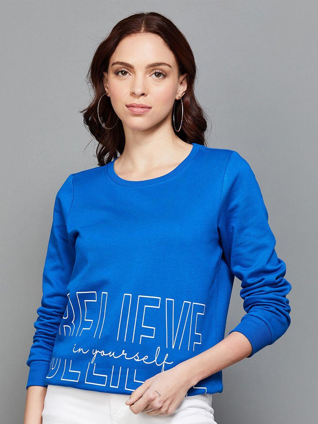fame forever by lifestyle typography printed cotton pullover sweatshirt