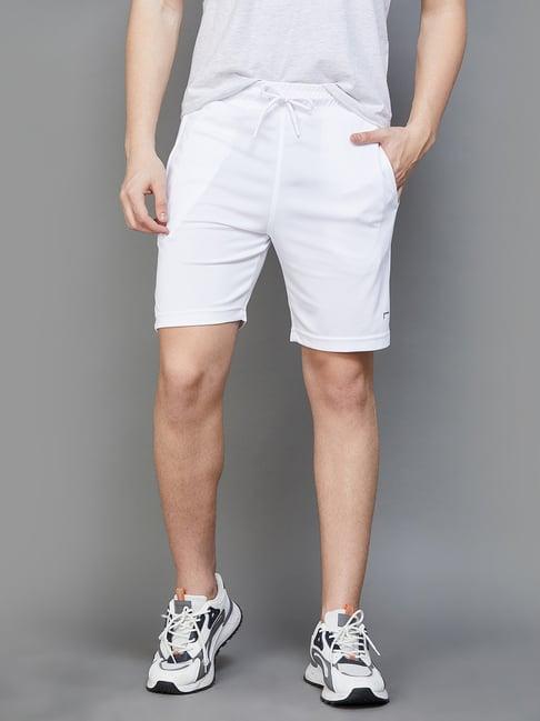 fame forever by lifestyle white regular fit shorts