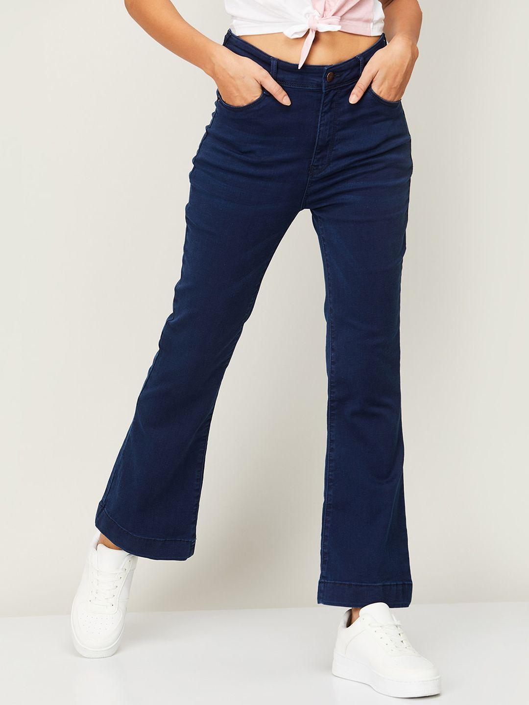 fame forever by lifestyle women blue flared jeans