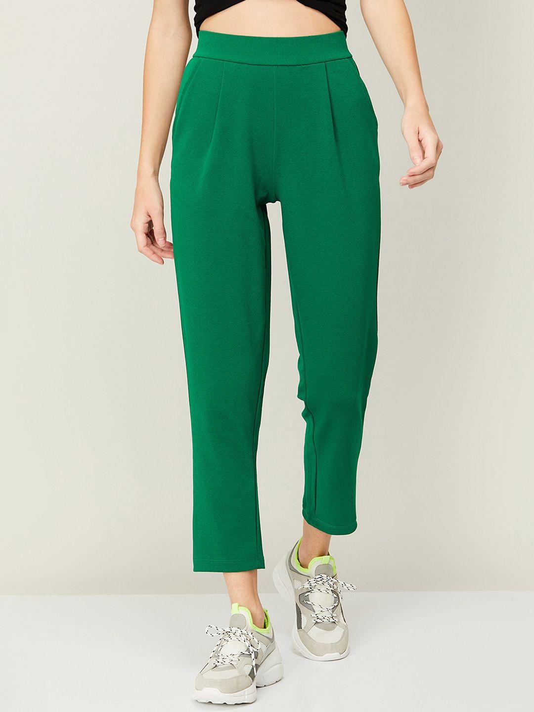 fame forever by lifestyle women easy wash pleated trousers