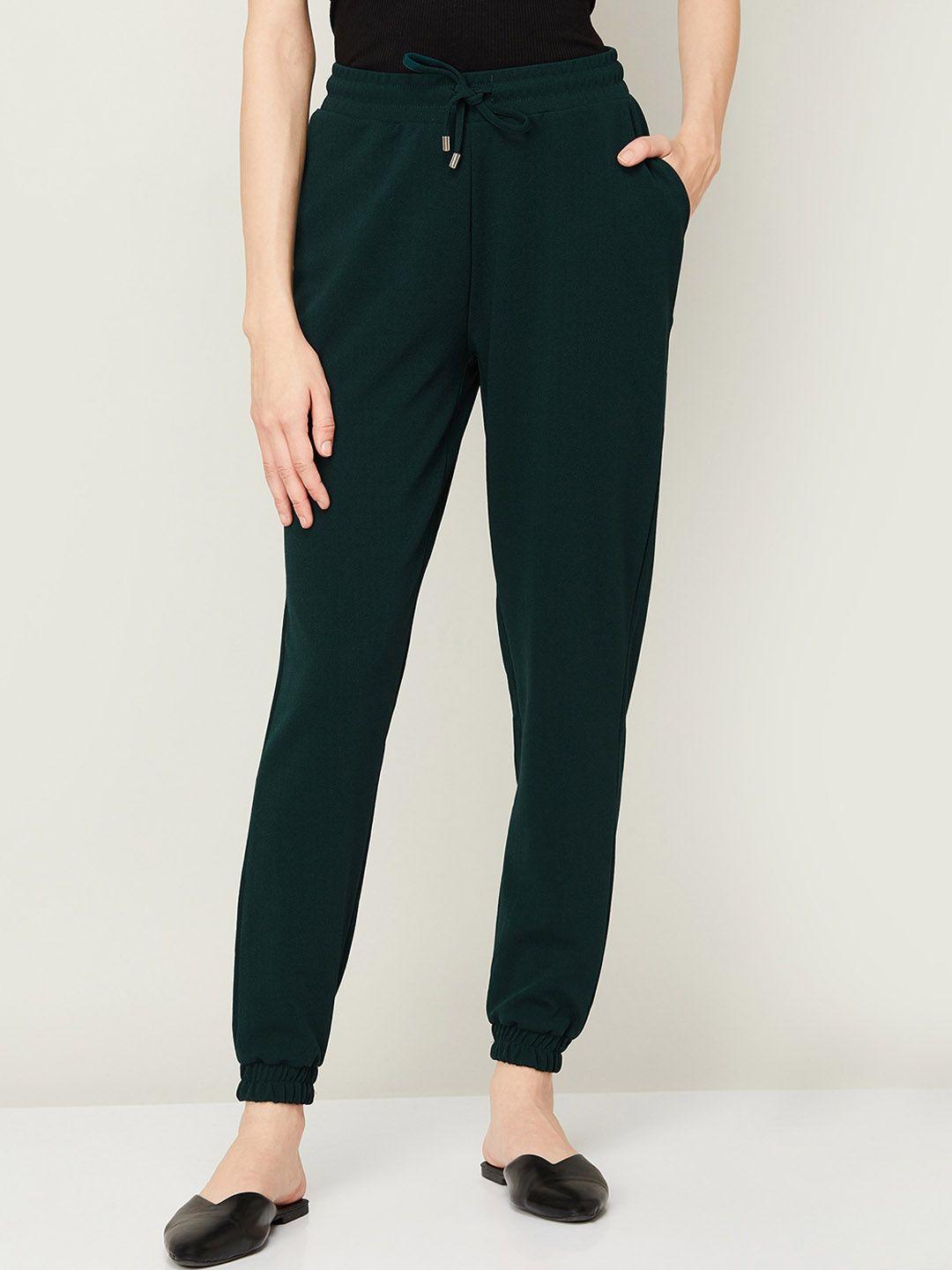 fame forever by lifestyle women flat-front mid-rise joggers trousers