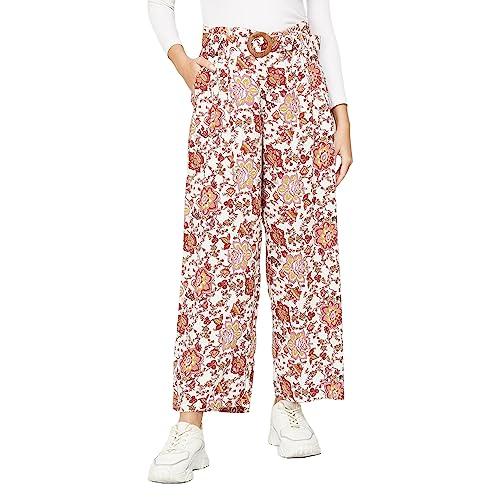 fame forever by lifestyle women white viscose rayon regular fit printed pants_26