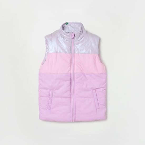 fame forever girls colourblocked puffer jacket