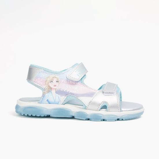 fame forever girls frozen graphic printed sandals