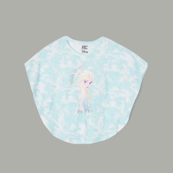 fame forever girls frozen printed butterfly top