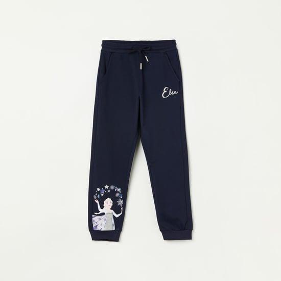 fame forever girls frozen printed joggers