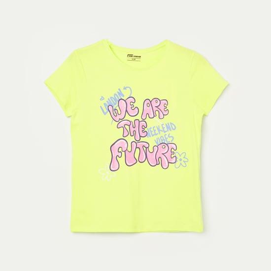 fame forever girls graphic printed t-shirt