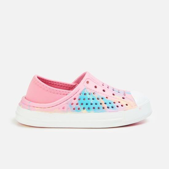 fame forever girls perforated slip-on shoes