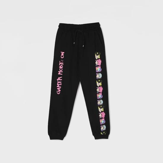 fame forever girls printed joggers