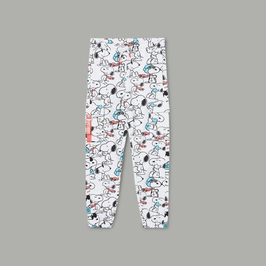 fame forever girls snoopy print joggers