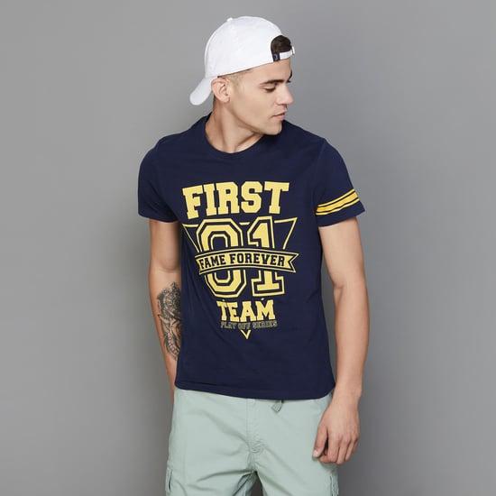 fame forever men graphic printed regular fit t-shirt