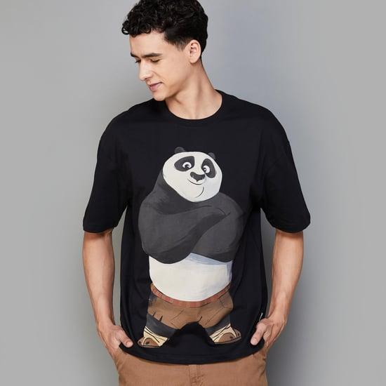 fame forever men kung-fu panda print t-shirt