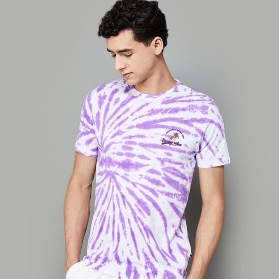 fame forever men tie & dye printed t-shirt