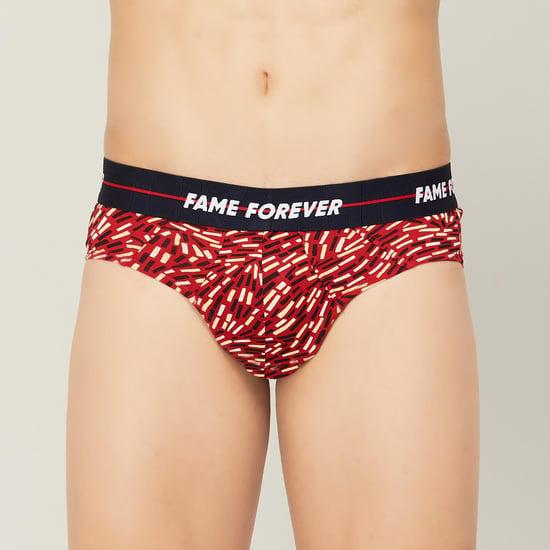 fame forever printed elasticated briefs