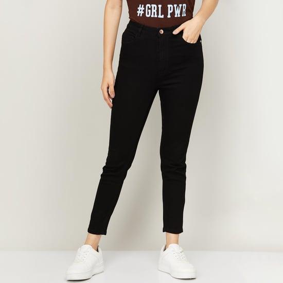 fame forever women skinny fit cropped jeans