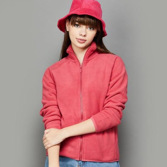 fame forever women solid casual jacket