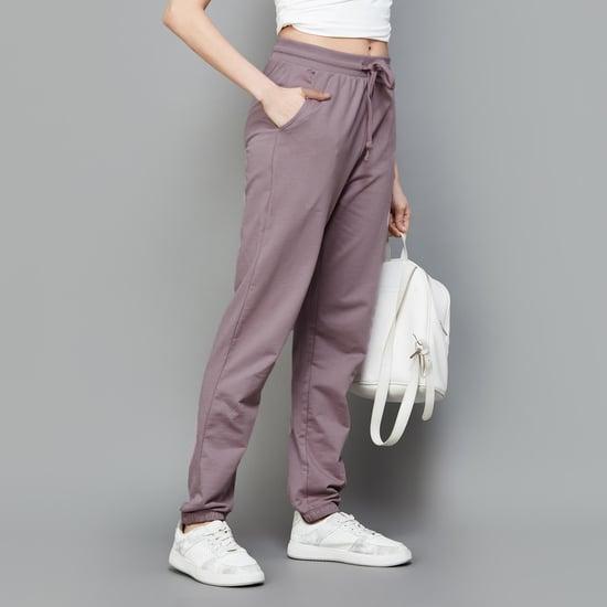 fame forever women solid joggers