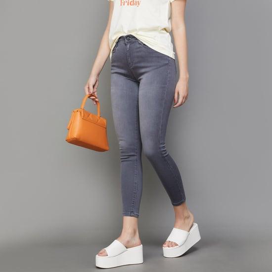 fame forever women stonewashed skinny fit jeans