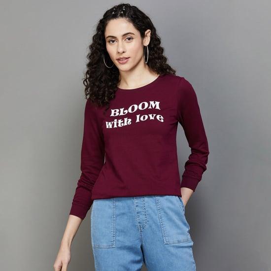 fame forever women typographic sweatshirt