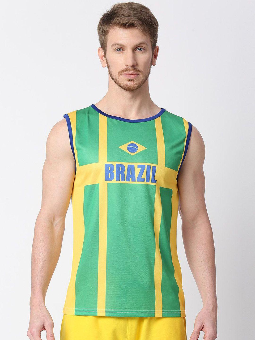 fancode brazil fifa wc'22 printed sports tank