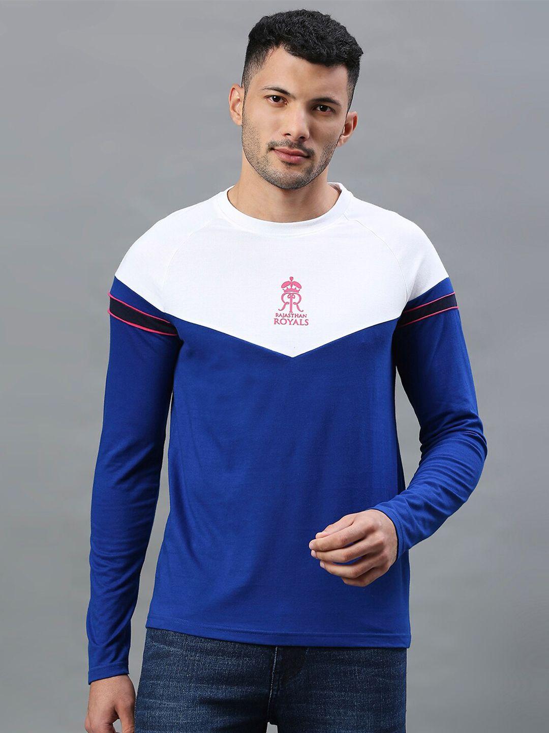 fancode colourblocked long sleeve cotton t-shirt