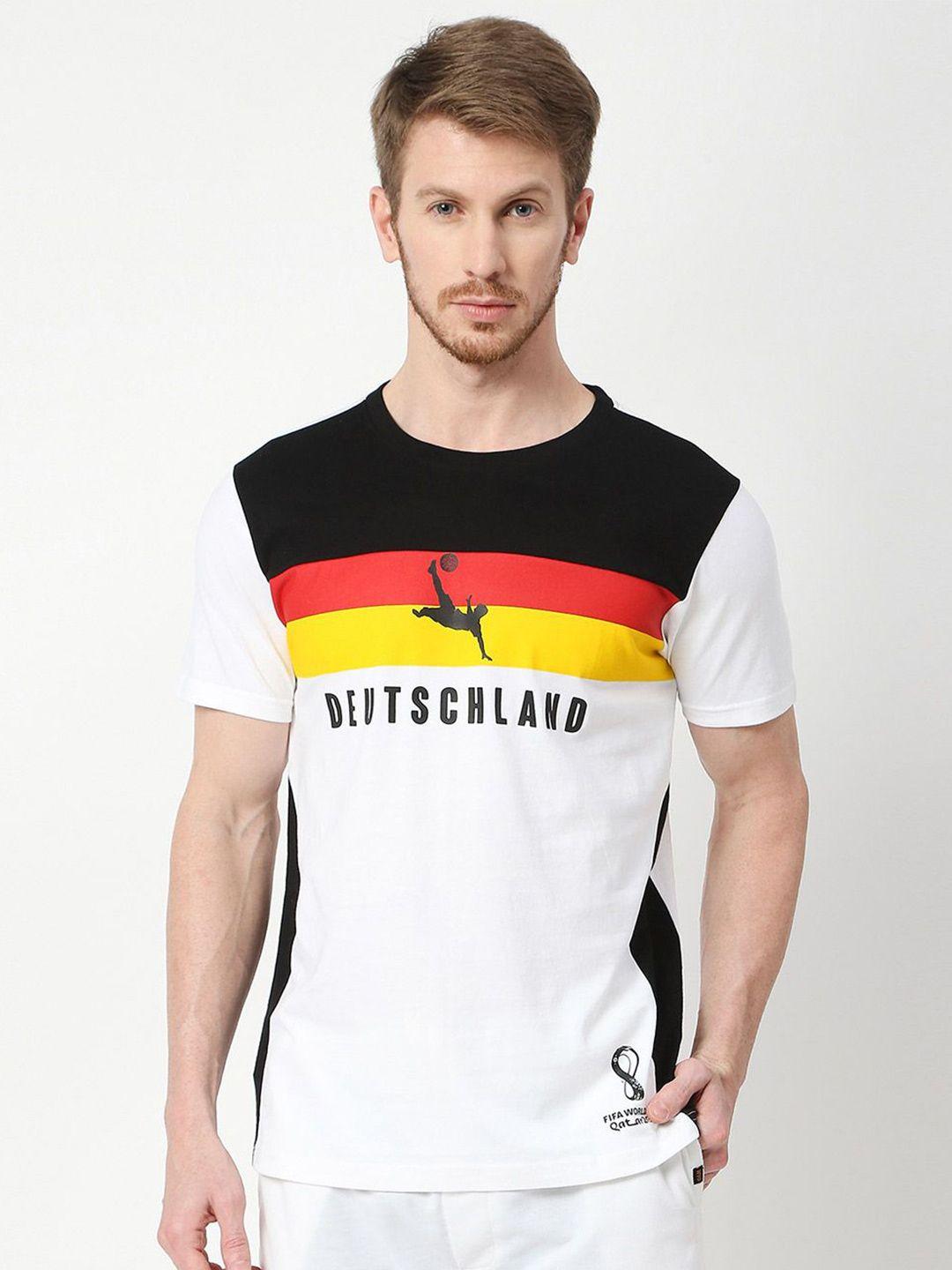 fancode germany fifa wc'22 printed bio finish cotton sports t-shirt