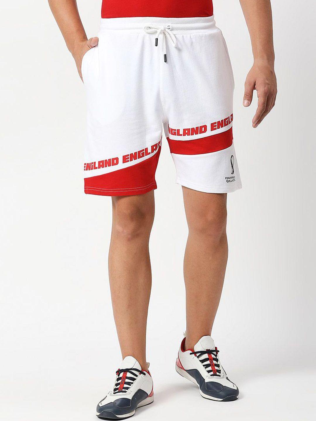 fancode men white shorts