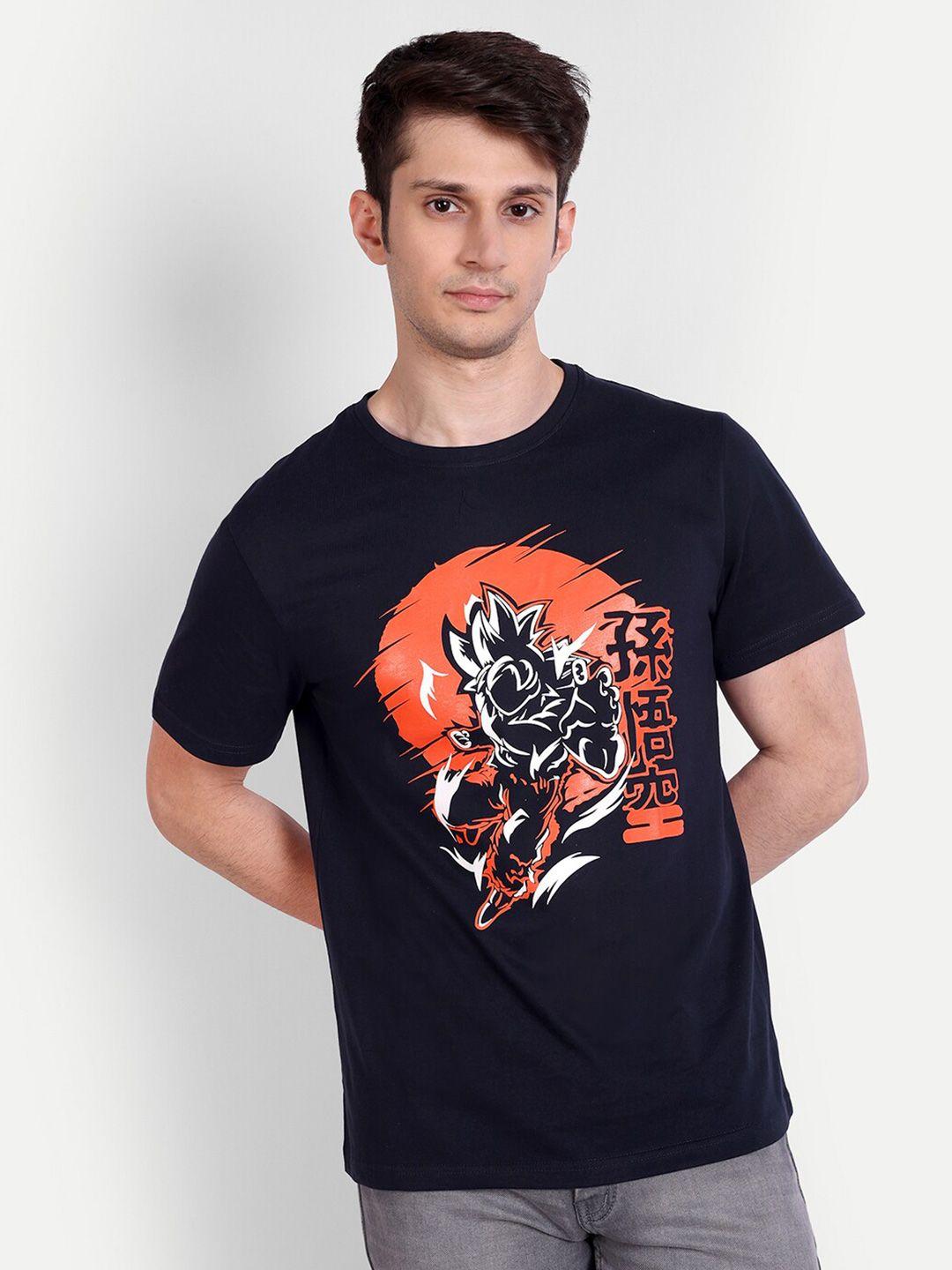 fans army dragon ball z ultra instinct goku printed pure cotton t-shirt