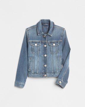 fantastiflex super denim jacket with flap pockets