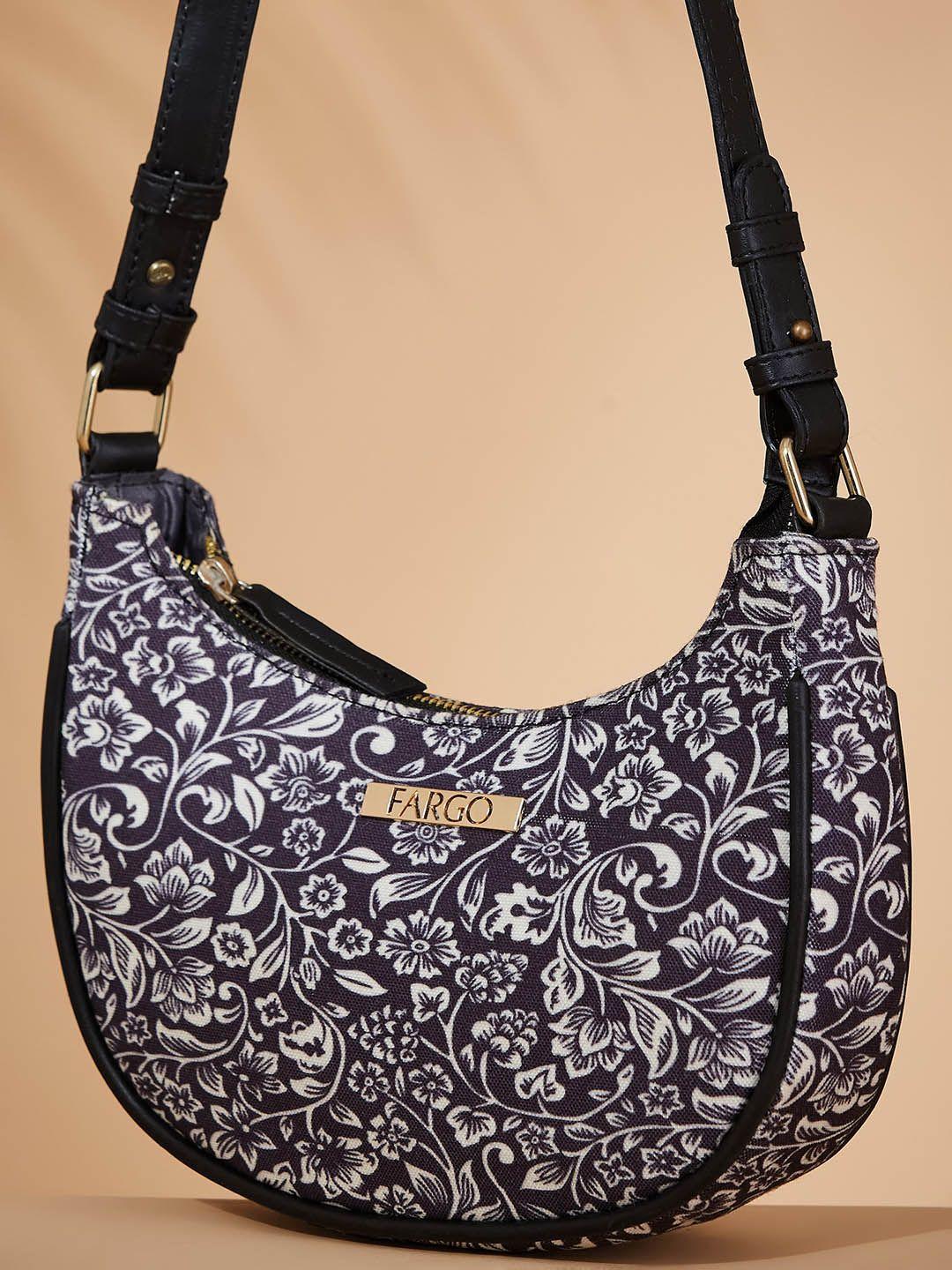 fargo multicoloured floral printed structured handheld bag