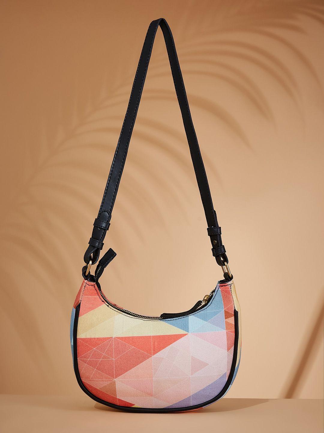 fargo multicoloured structured hobo bag