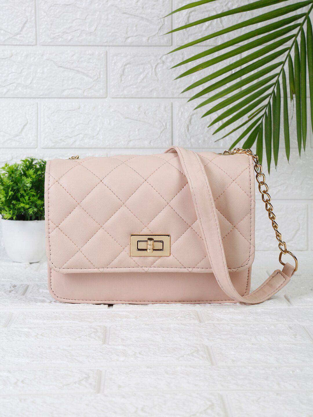 fargo pink structured sling bag