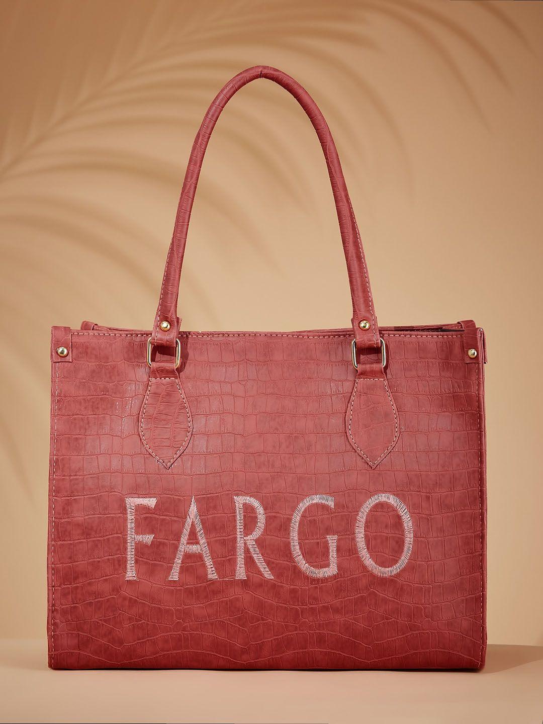 fargo textured structured shoulder bag