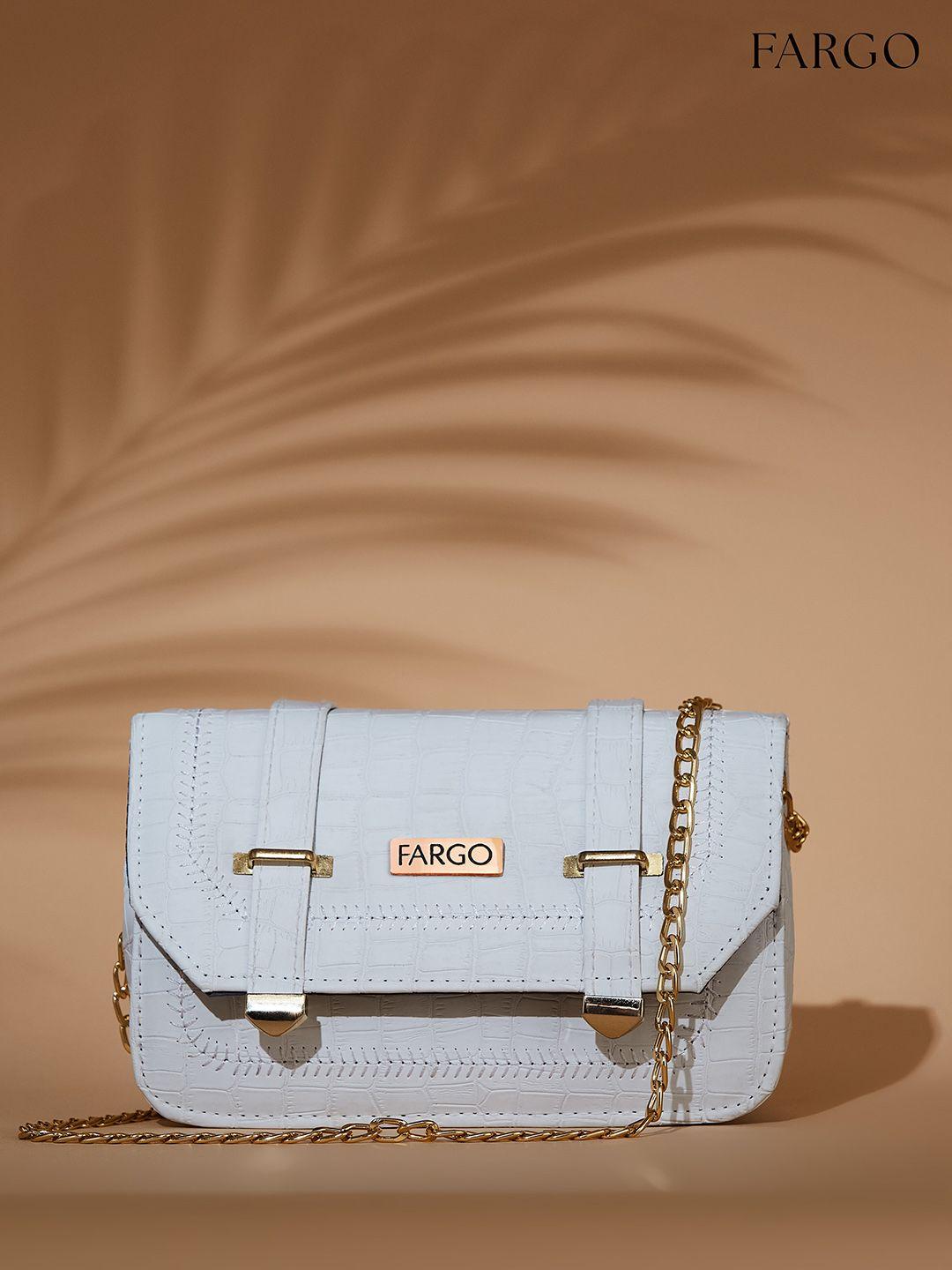 fargo textured structured sling bag