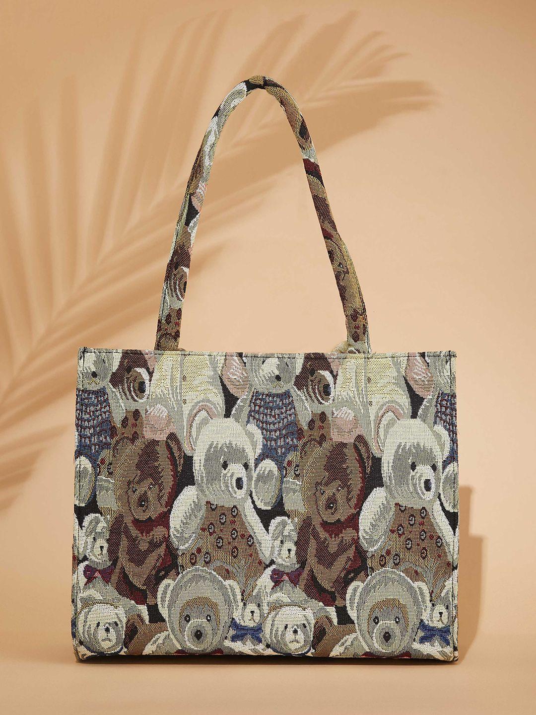 fargo multicoloured animal oversized tote bag