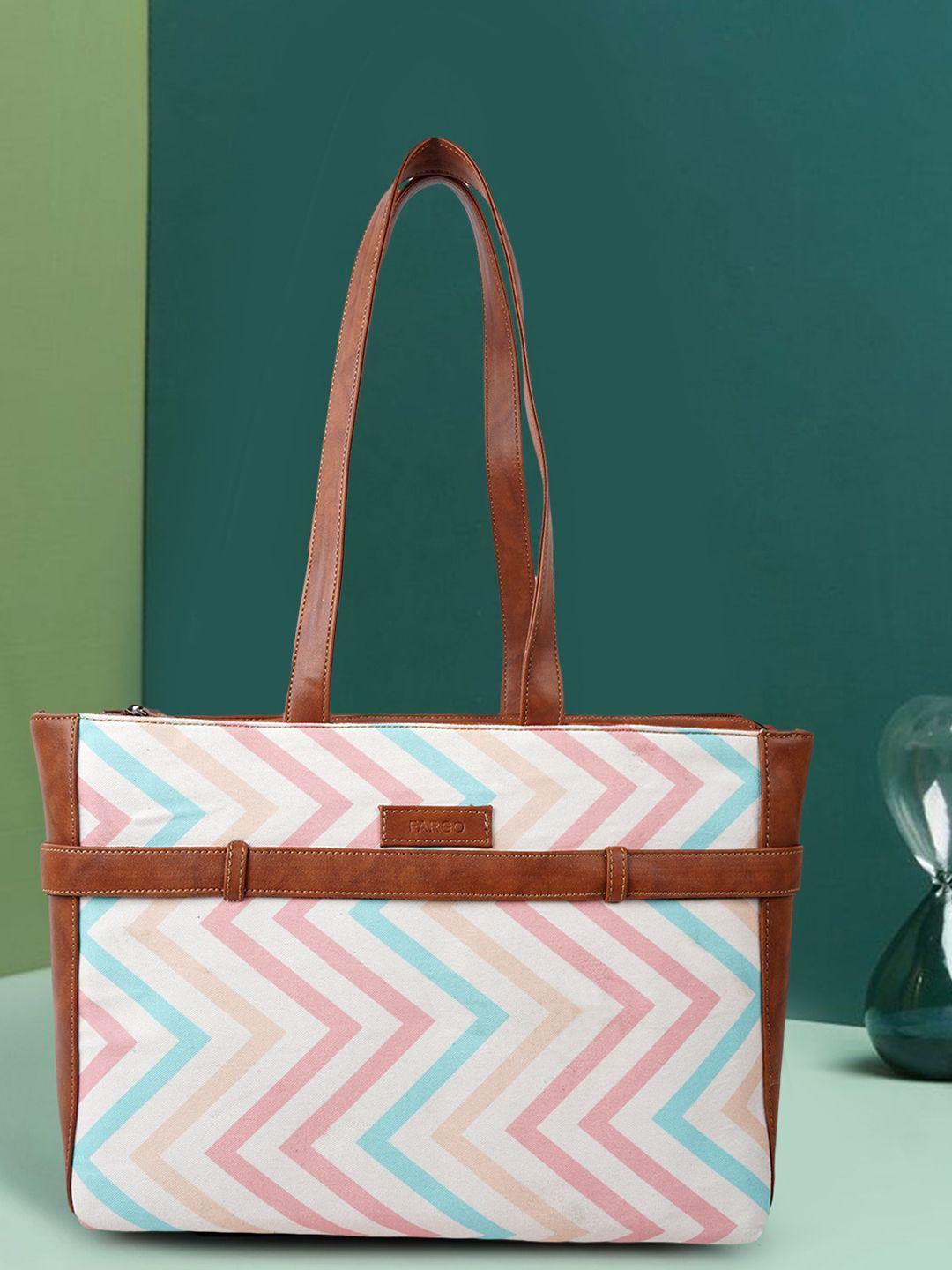 fargo multicoloured checked printed shopper shoulder bag