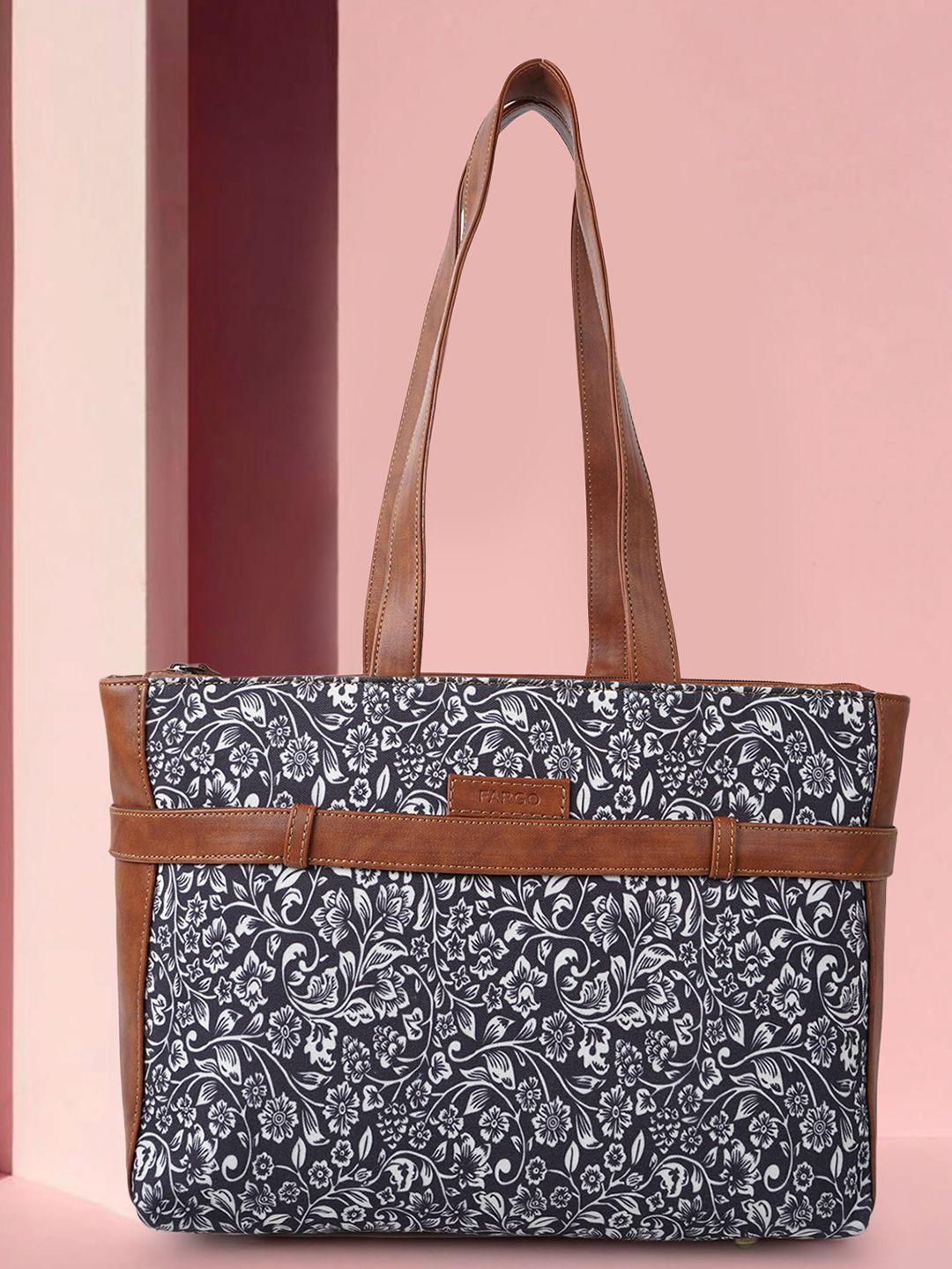 fargo multicoloured printed oversized structured tote bag