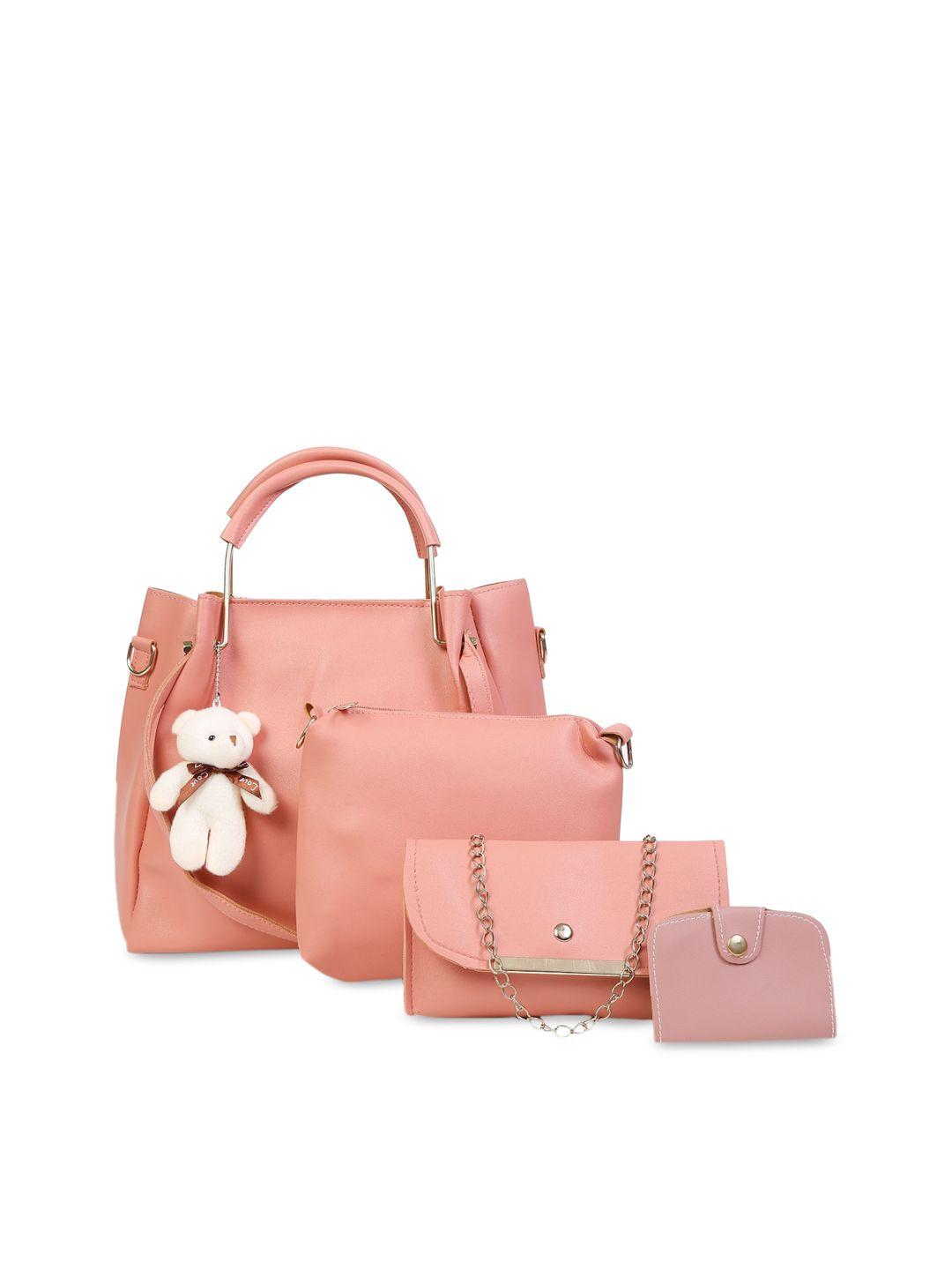 fargo set of 4 pink handbags