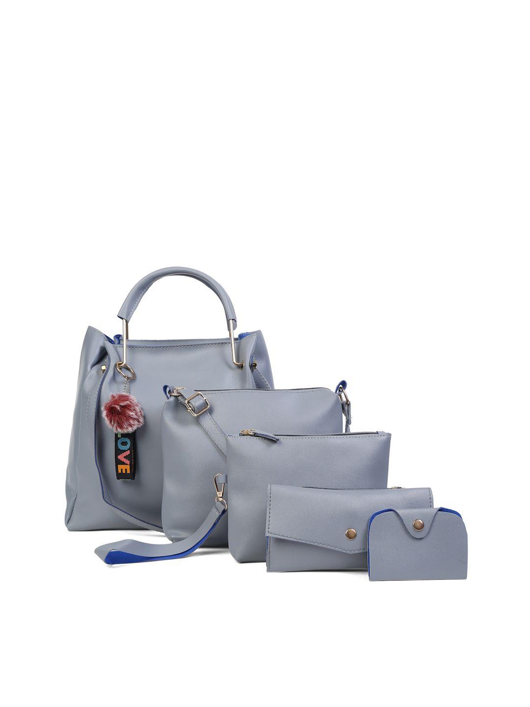 fargo set of 5 grey handbags