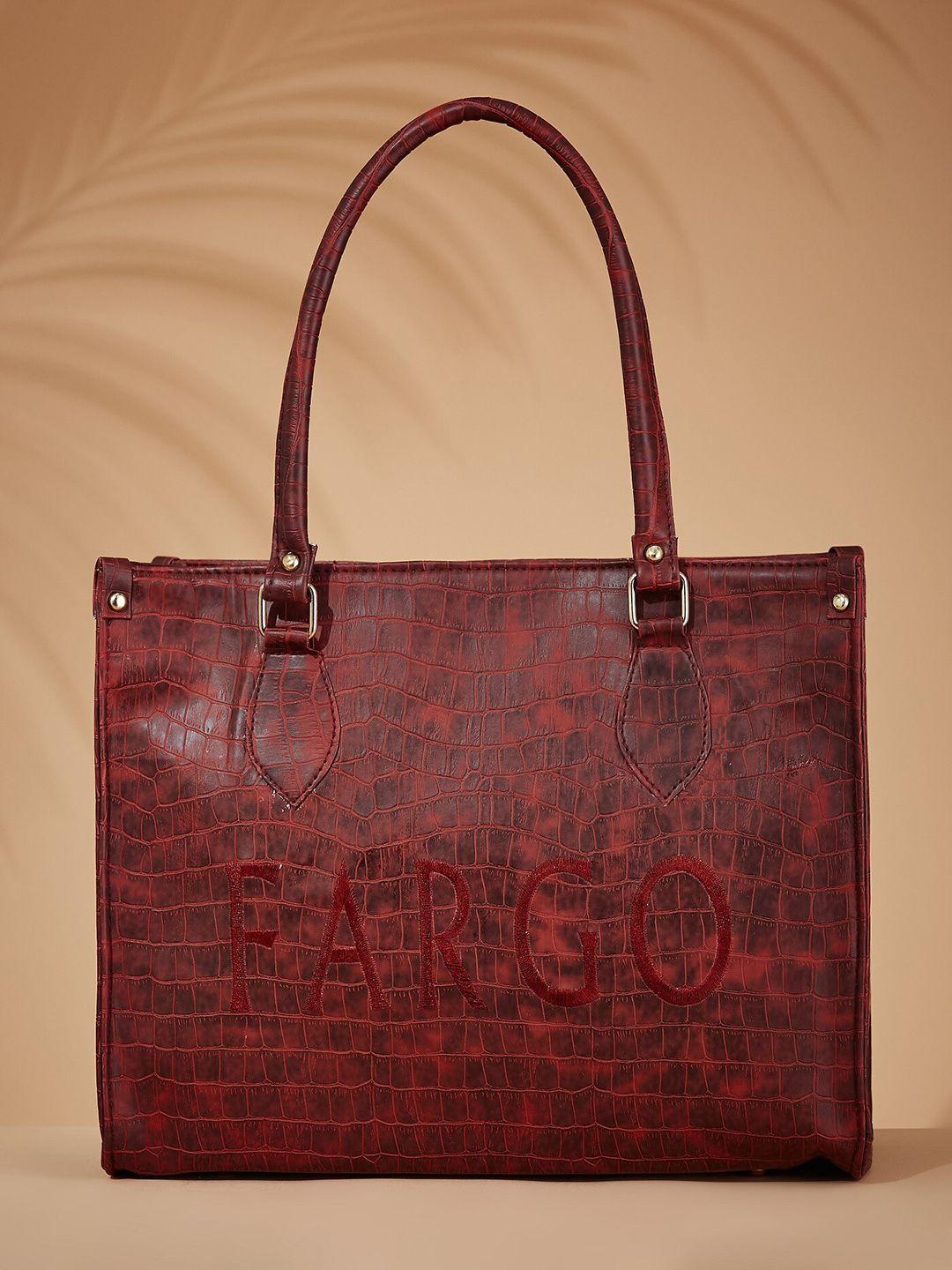 fargo textured structured shoulder bag