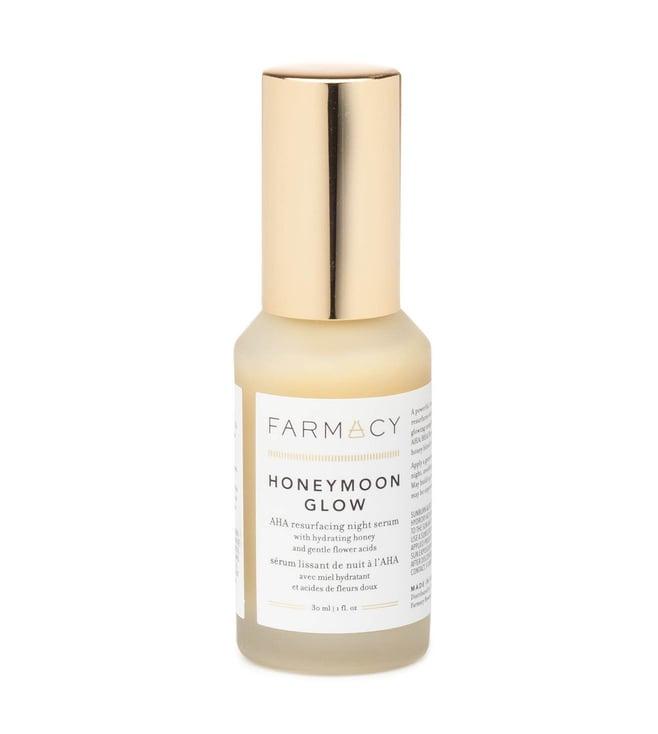 farmacy honeymoon glow aha resurfacing night serum with hydrating honey + gentle flower acids 30 ml