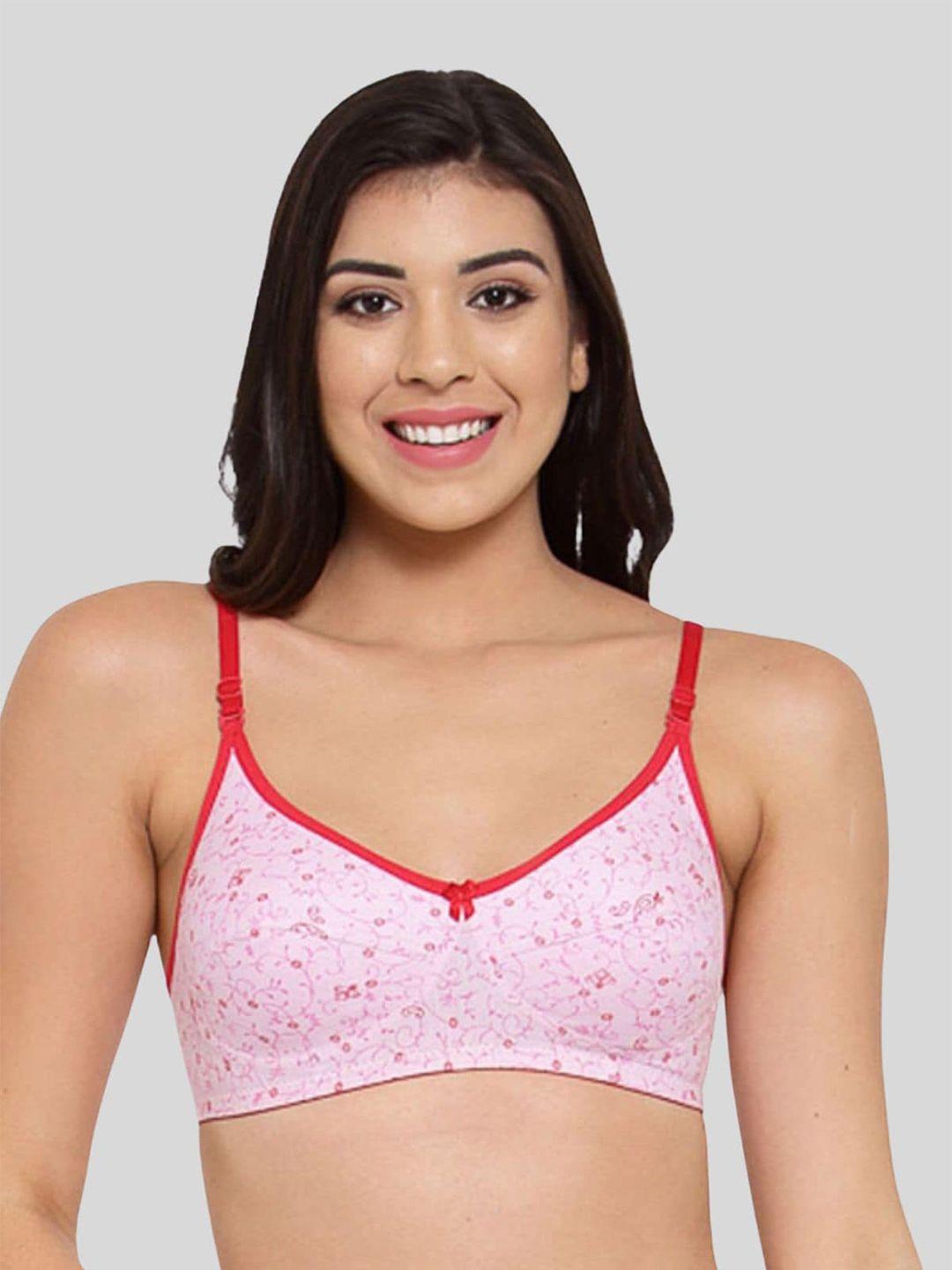 fasense floral printed non-padded cotton bra