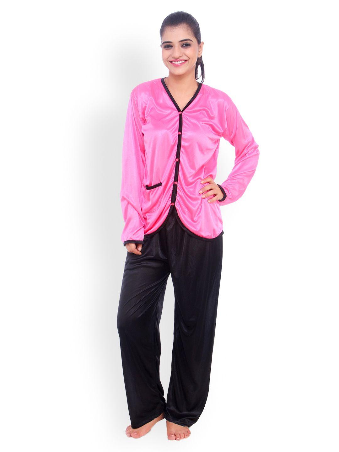 fasense women black & pink night suit dp063b2