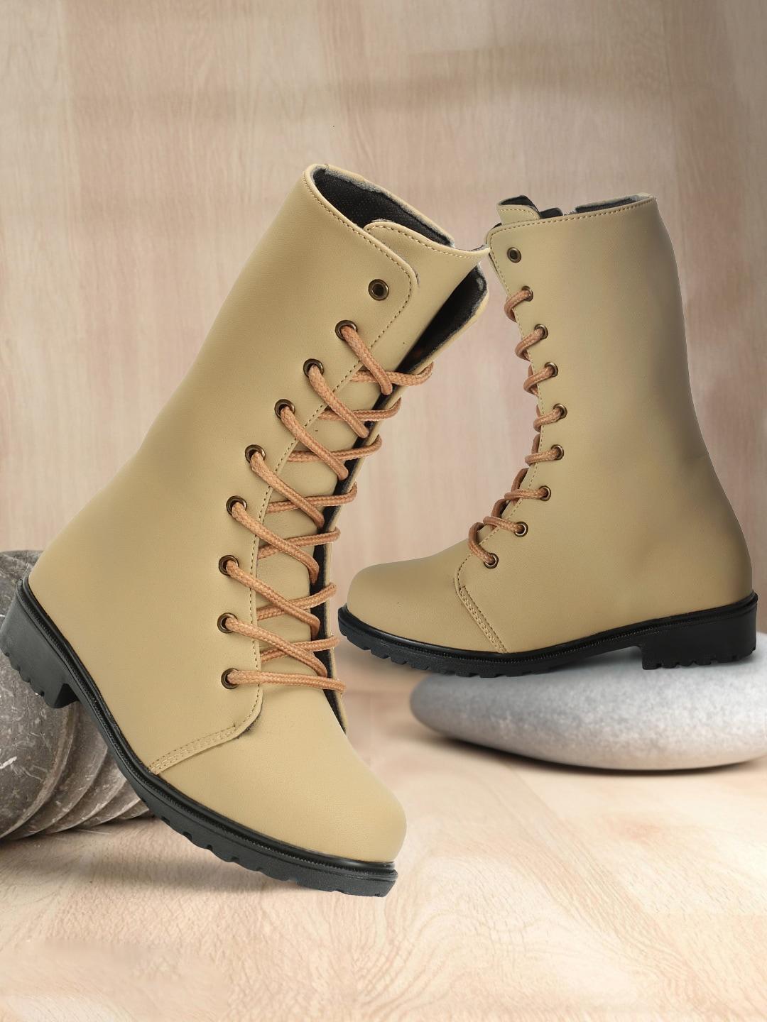 fashimo women heeled high-top regular boots