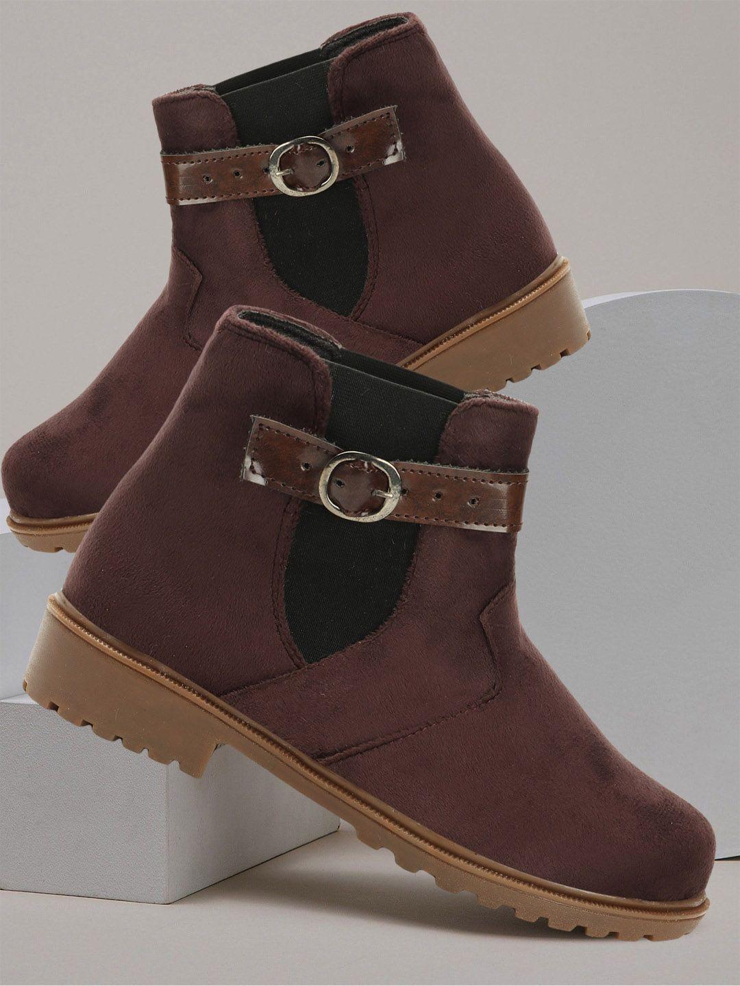 fashimo women casual heeled winter boots