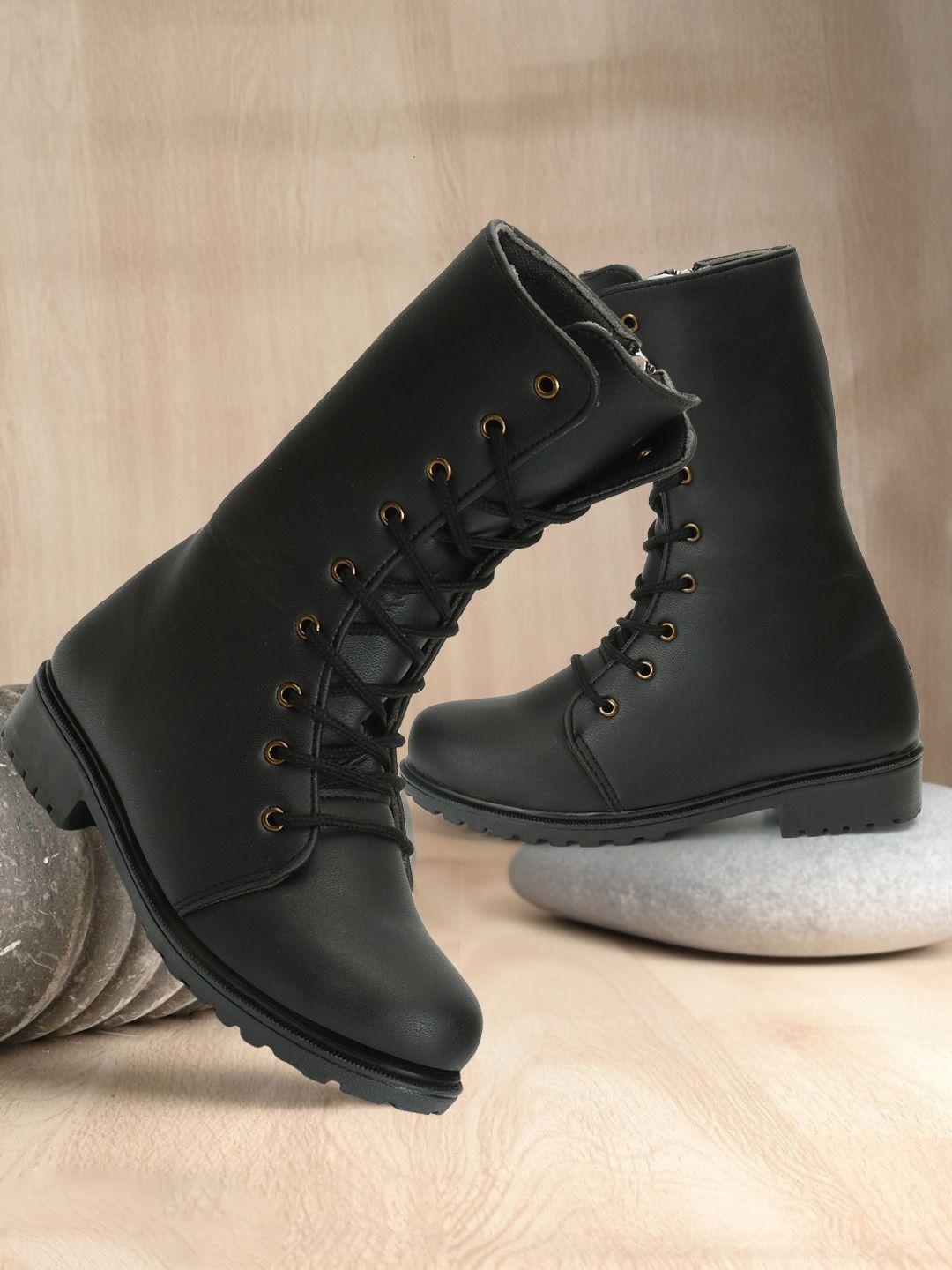 fashimo women heeled high-top regular boots