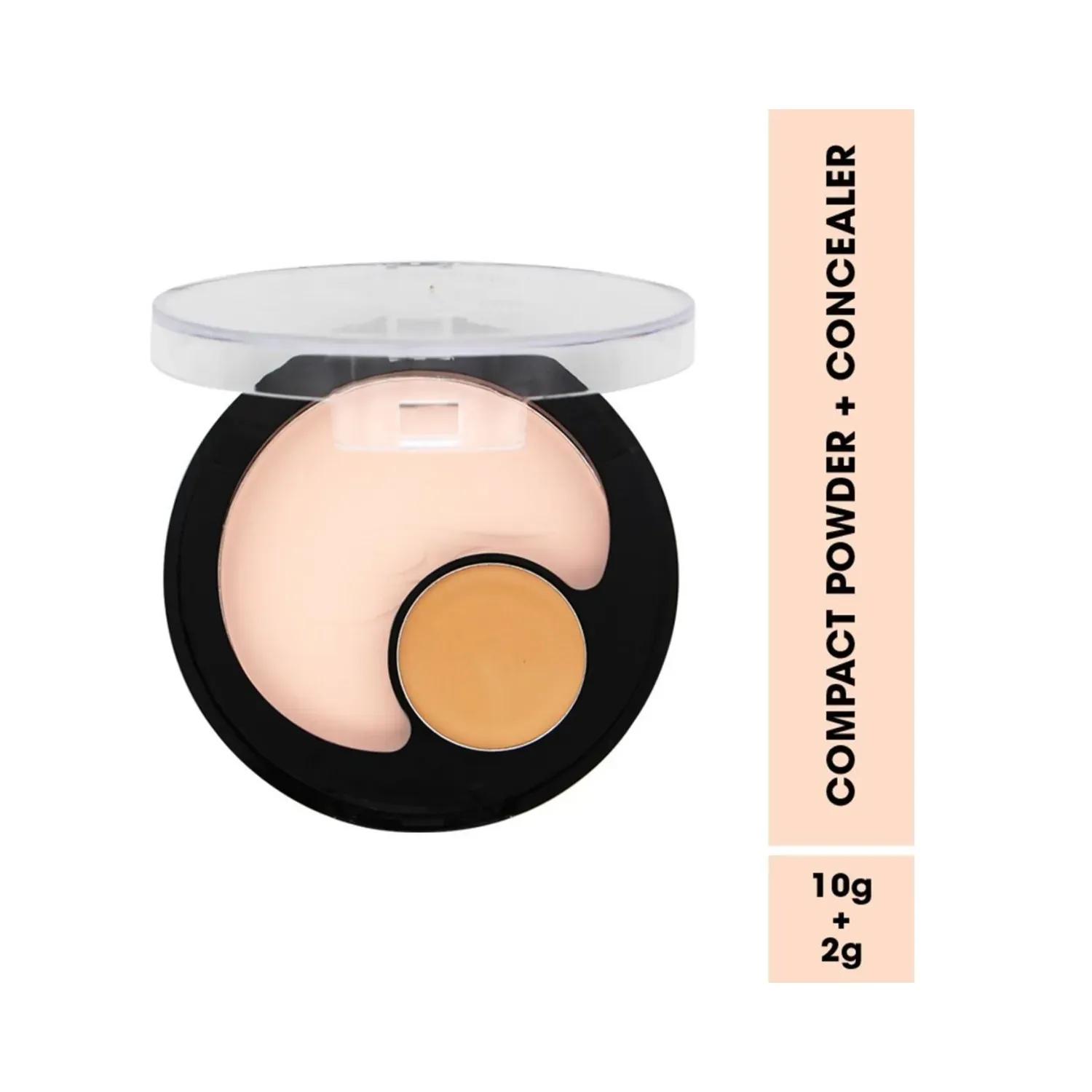 fashion colour 2-in-1 compact powder & concealer - 01 shade (12g)